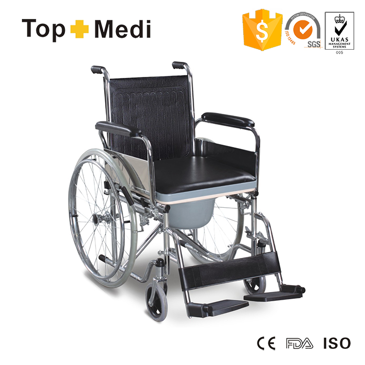 TCM681 Commode Wheelchair