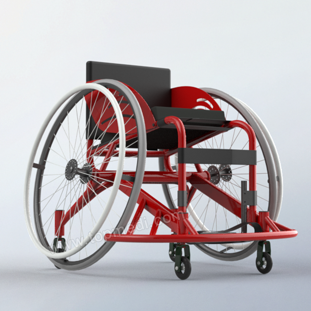 The court equipment of wheelchair basketball