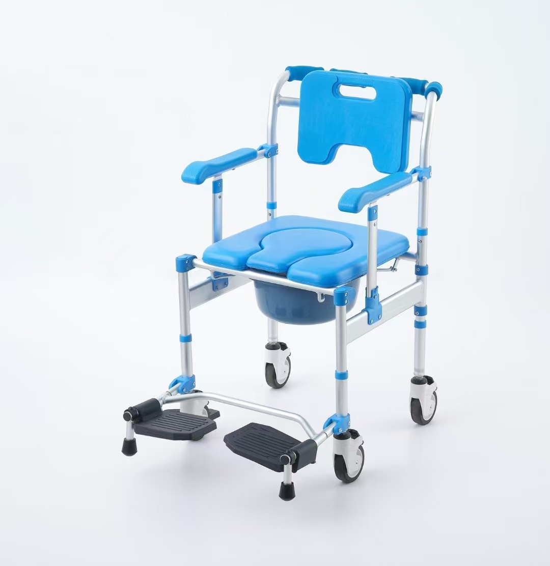 TCM-060 bathing chair toilet indoor wheelchair 3 in 1