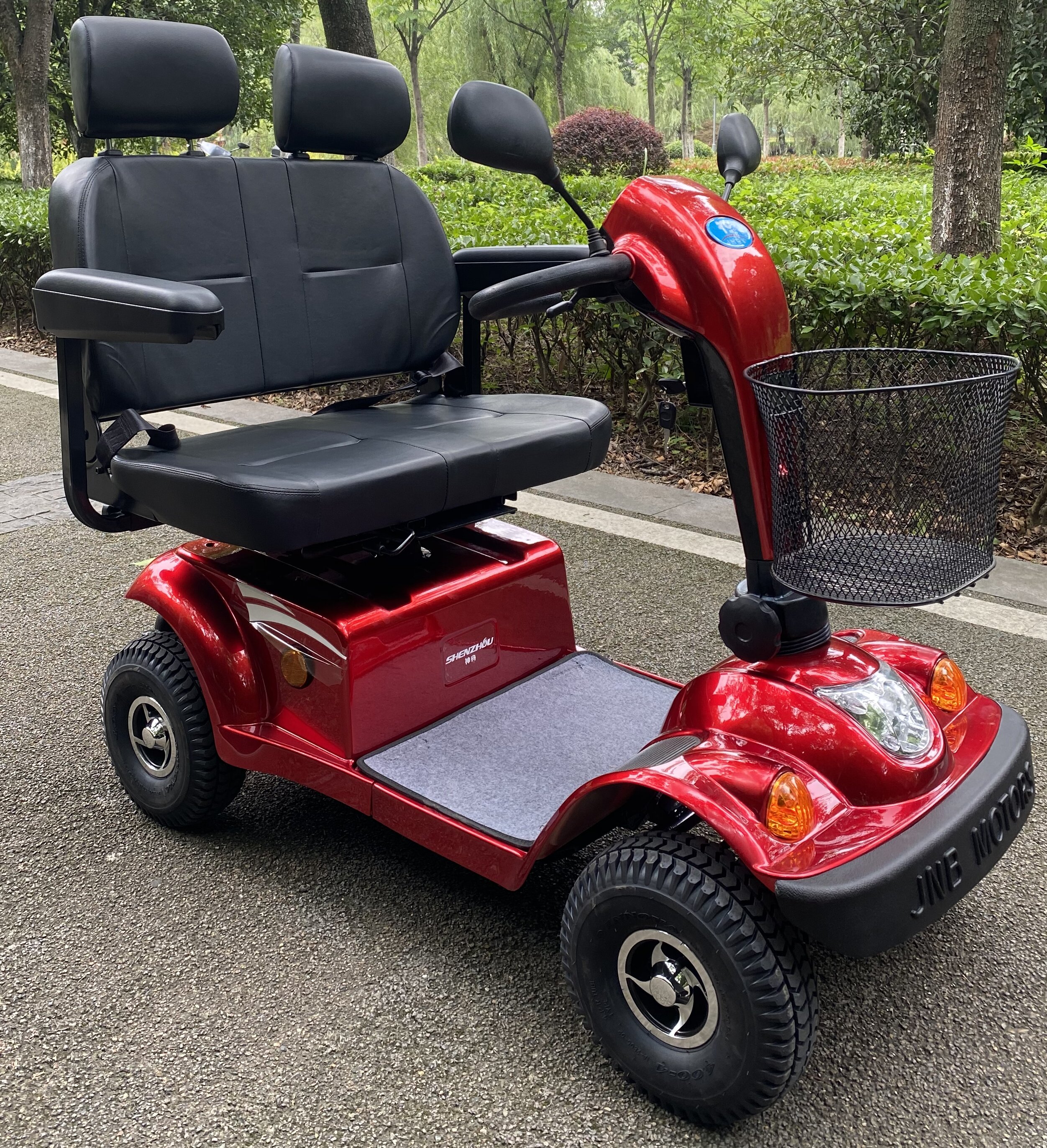 TEW127 Side by side double seat elderly disabled adult mobility scooter